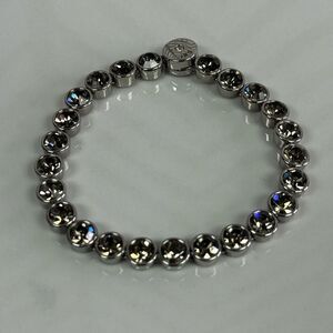 Michael Kors Silvertone Smokey Crystal Tennis Bracelet Park Ave Glam Collection